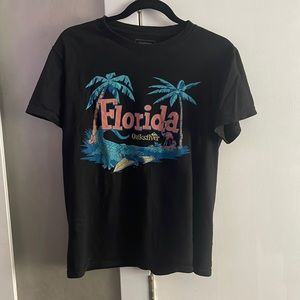 Quiksilver Florida alligator t-shirt unisex size small